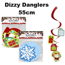 Christmas Decor - Dizzy Danglers 55cm